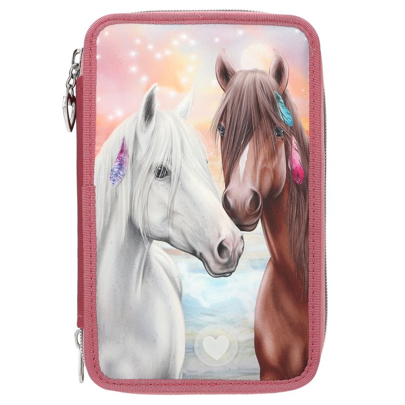 Miss Melody - Triple Pencil Case LED - Rust-colored