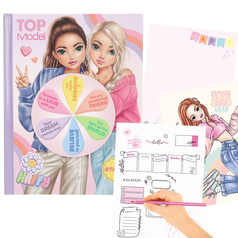 TOPModel Mood Colouring Book With Light English