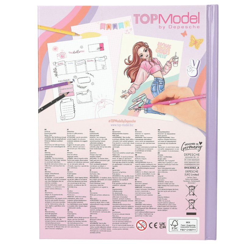 Topmodel - Mood Colouring Book With Light (413352)