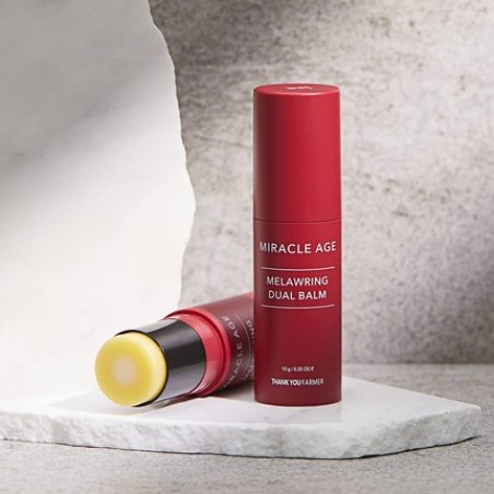 THANKYOU FARMER Miracle Age Melawring Dual Balm Korean Eye Cream for Face Fast-absorbing Anti Wrinkle Balm Stick Crows