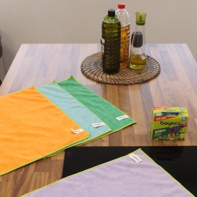 Bayeco Microfiber Cloth 45 x 38 cm XXL - Versatile and Super Absorbent - More Cleaning in One Go