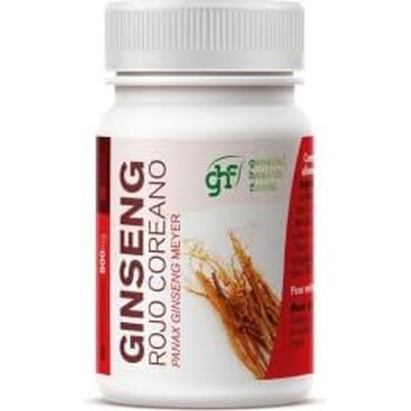 GHF Red Korean Ginseng 60 Vegetable Capsules 500mg