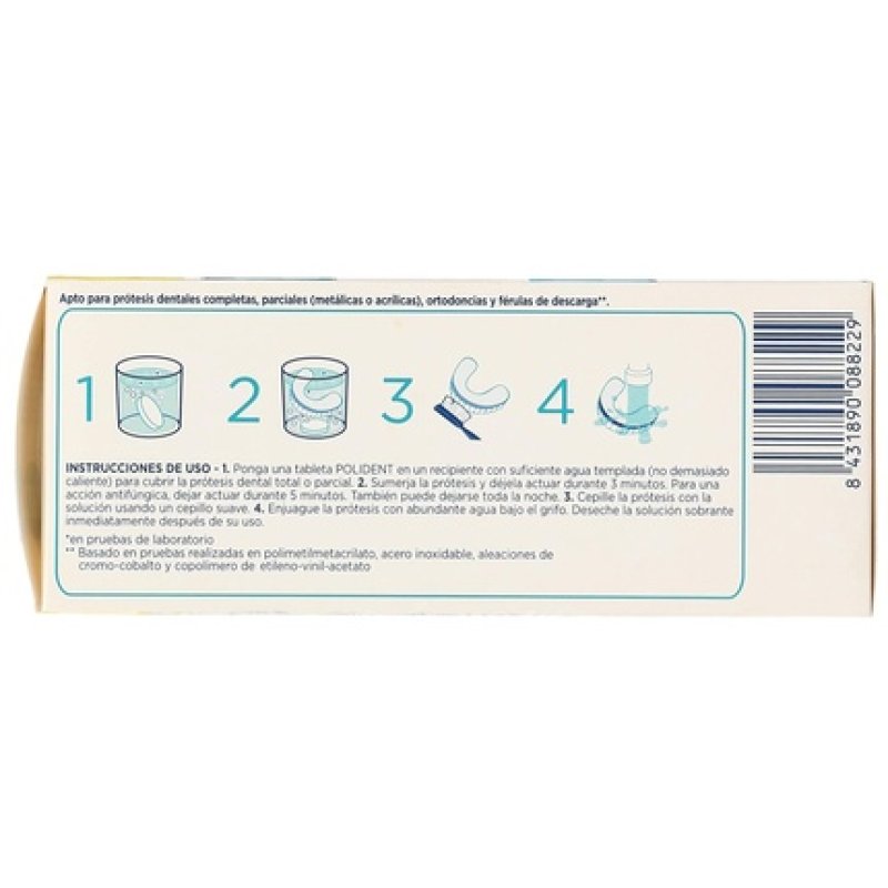 POLIDENT Denture Cleaning Tablets Box 72 Pieces