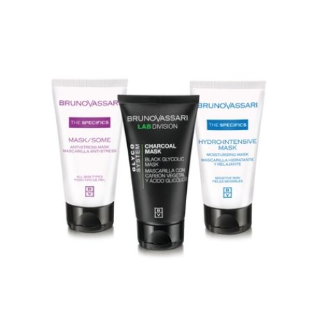 Bruno Vassari Multimasking Set - Includes Moisturizing Cream Mask 50 Ml, Vitamin A Anti-Stress Day & Night Cream Mask