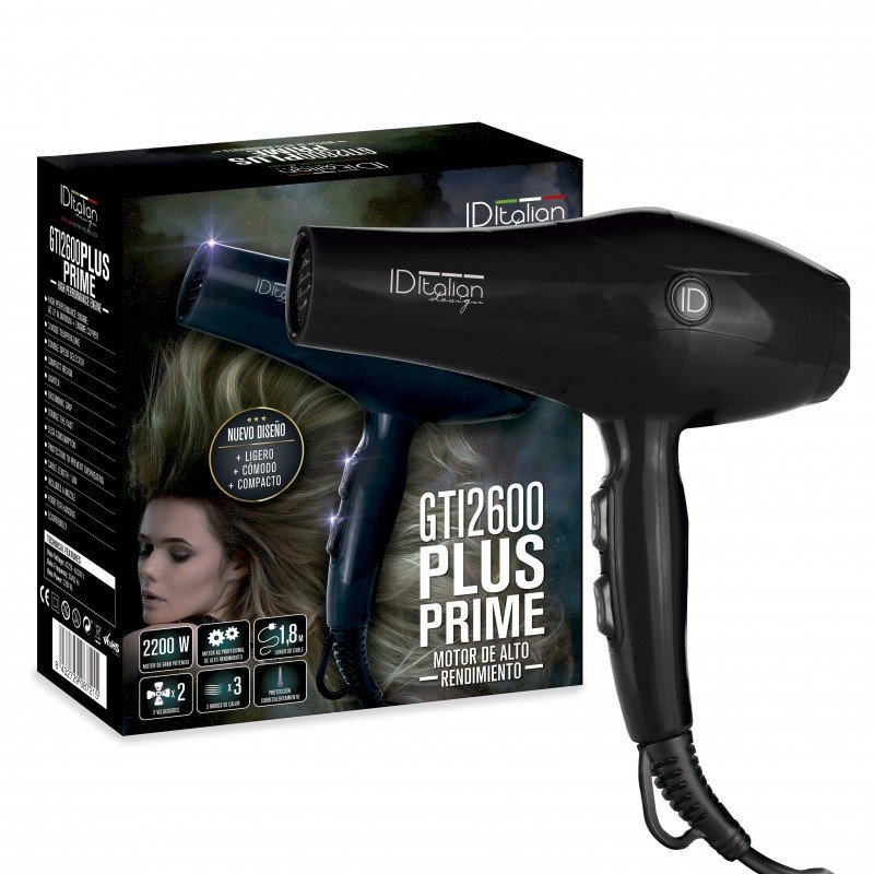 Italian Design GTI 2600 Plus Prime sèche-cheveux 2200 W Noir