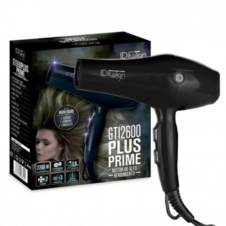 Italian Design GTI 2600 Plus Prime sèche-cheveux 2200 W Noir