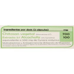 Vegetable Chitosan with Artichoke 60 Capsules