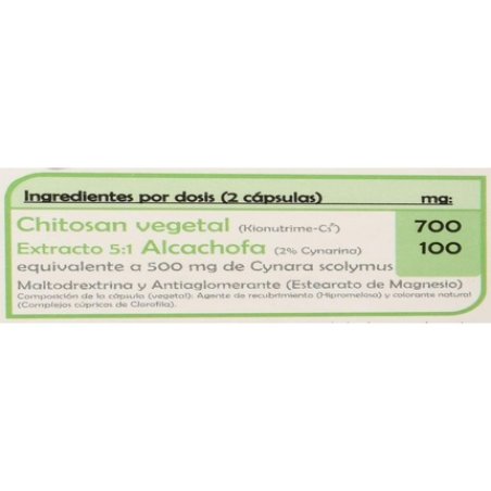 Vegetable Chitosan with Artichoke 60 Capsules