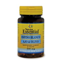Nature Ess Espino Blanco Ajo Olivo 500 Mg 50 Perlas