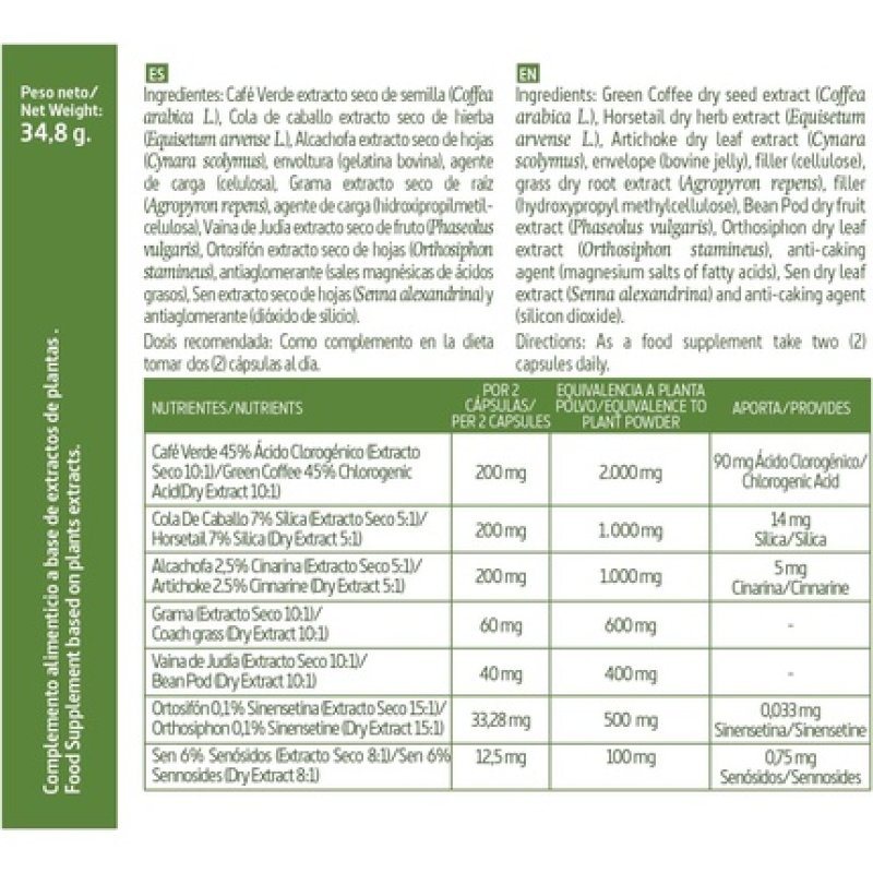 Green Coffee 2800mg Complex 60 Capsules