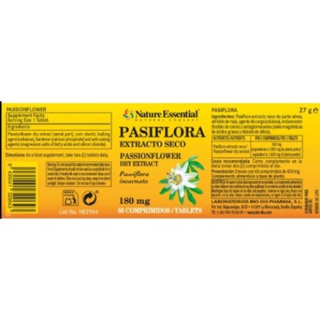 Nature Essential Pasiflora 60 Tablets 180mg