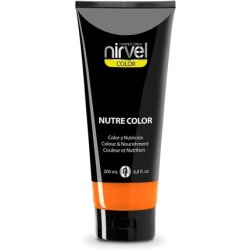 Nirvel NUTRE COLOR FLUOR Mandarin Professional Mask 200ml - Temporary Coloring for Nourishment and Brightness