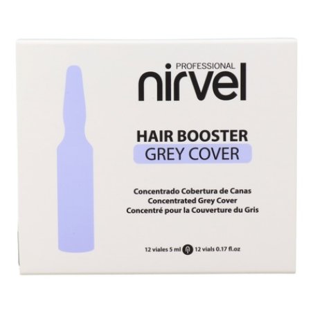 Nirvel Hair Booster Grey Cover - 12 Vials Of 5 Ml
