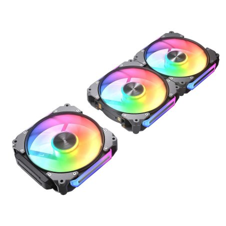 Lot de 3 Ventilateurs de boitier Cougar Apolar RGB - 12cm (Noir)