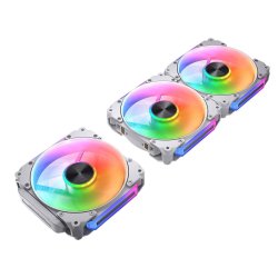 Lot de 3 Ventilateurs de boitier Cougar Apolar RGB - 12cm (Blanc)