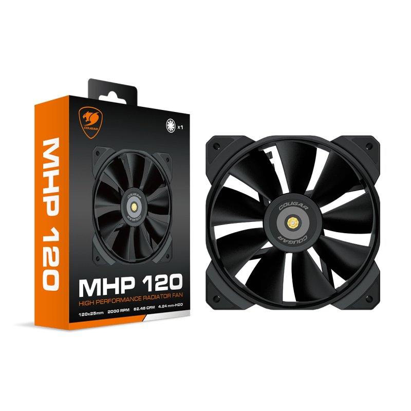 COUGAR Gaming MHP 120 Boitier PC Ventilateur 12 cm Noir 1 pièce(s)