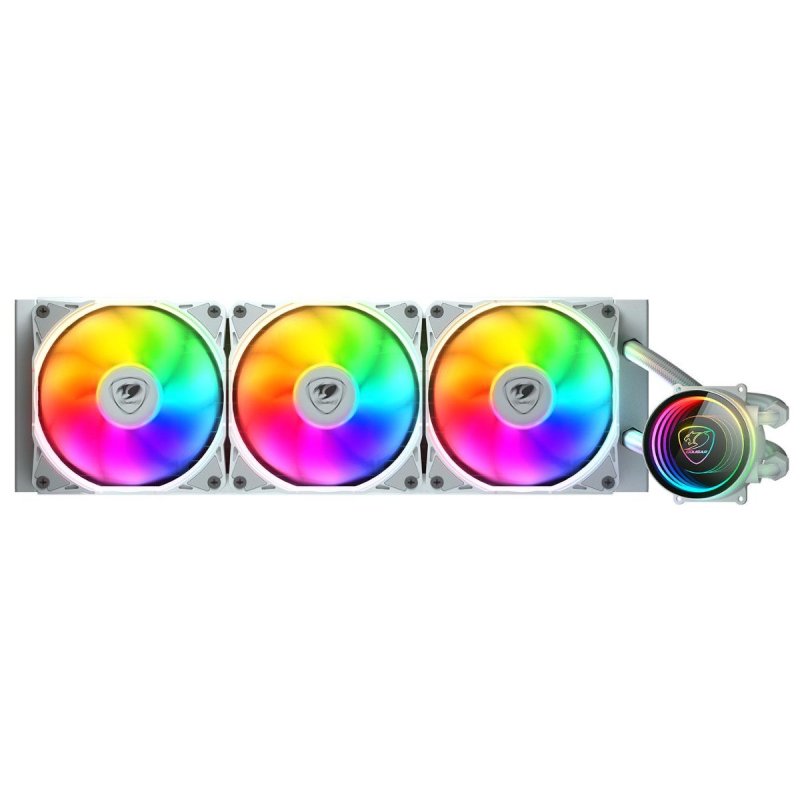 Kit Watercooling AIO Cougar Poseidon Elite RGB - 360mm (Blanc)