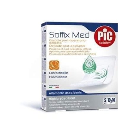 Soffix Med Delicate Post-Operative Adhesive Bandage 5 Pieces 10x10cm