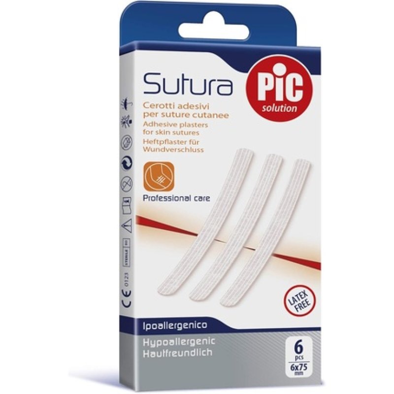 Artsana Pic Sutura Cerotto 6 X 75mm 6 Pieces