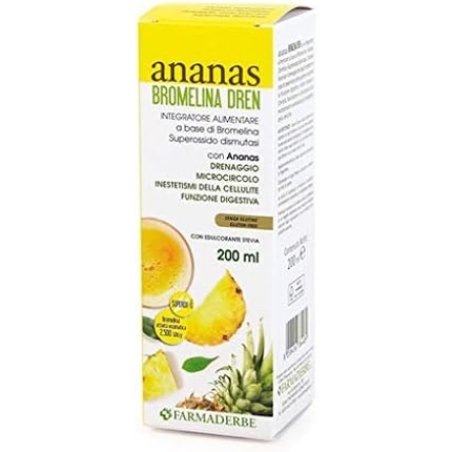 Farmaderbe Pineapple Bromelain Dren 200ml