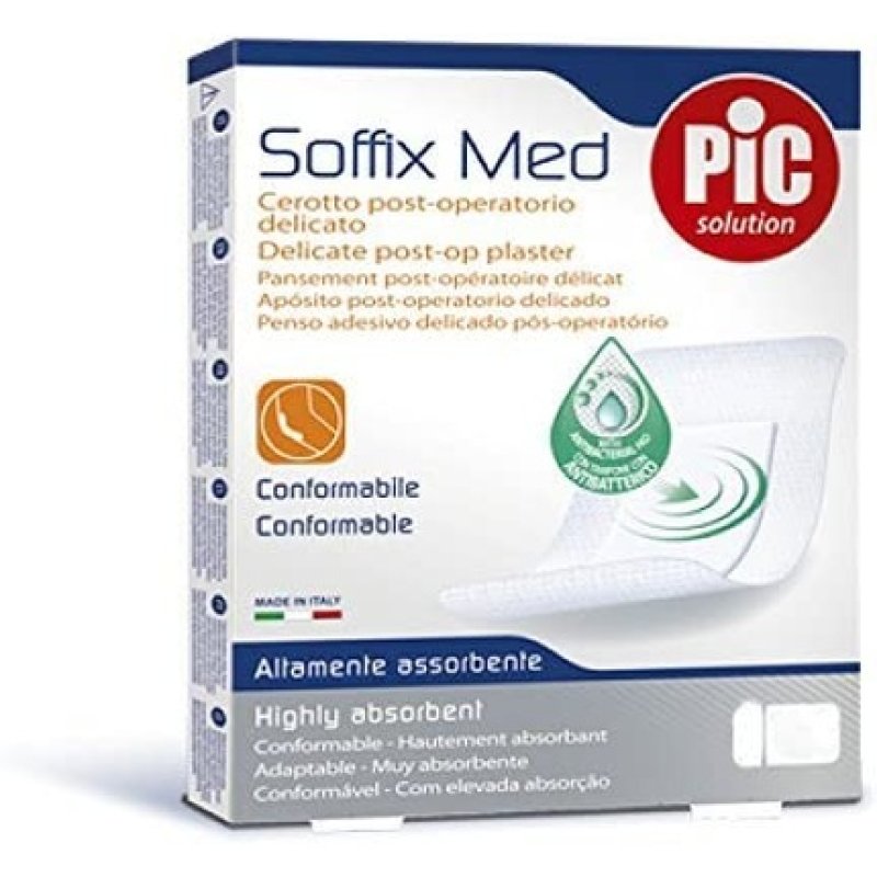 Pic Soffix Med Sterile Antibacterial 5x7cm 5 Pieces 10ml