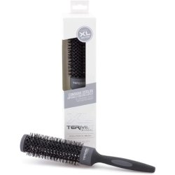 Termix Evolution XL Round Hairbrush Ø 43mm 3cm Longer with Ionized Fibers and 25% Extra Surface for Faster Drying