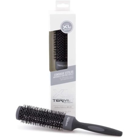 Termix Evolution XL Round Hairbrush Ø 43mm 3cm Longer with Ionized Fibers and 25% Extra Surface for Faster Drying
