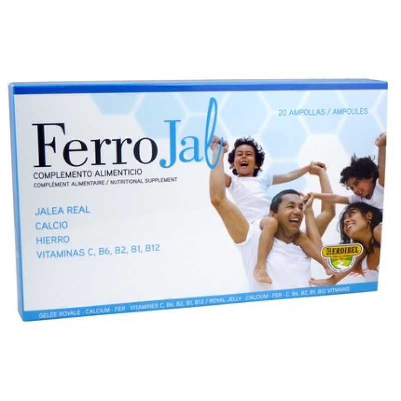 Herdibel Ferrojal 20 Ampollas X 10Ml