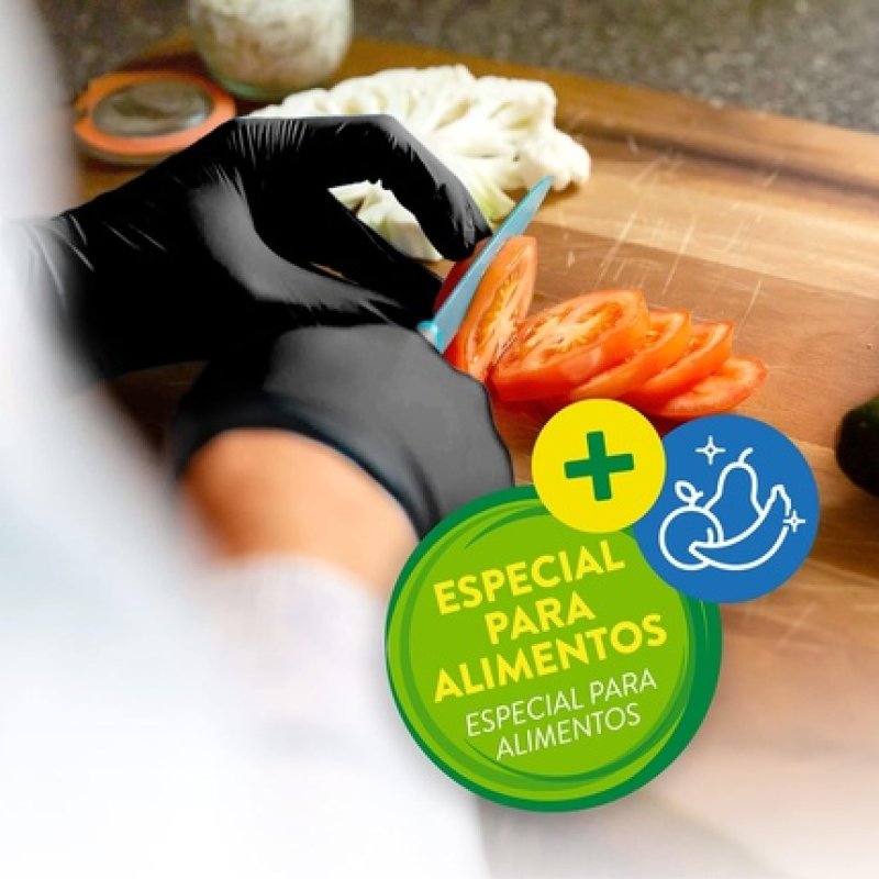 Bayeco Unisex Black Nitrile Gloves Size S