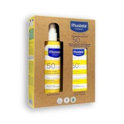 MUSTELA Sunscreen Pack: Spray F50 Milk