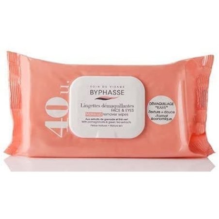 Byphasse 40 Grenade and Green Tea Makeup Remover Wipes