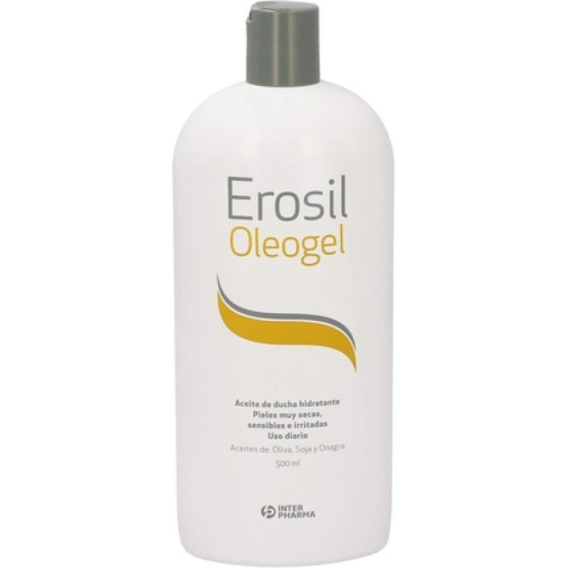Erosil Oleogel Hydrating Shower Oil with Olive and Primrose Oils for Dry Skin