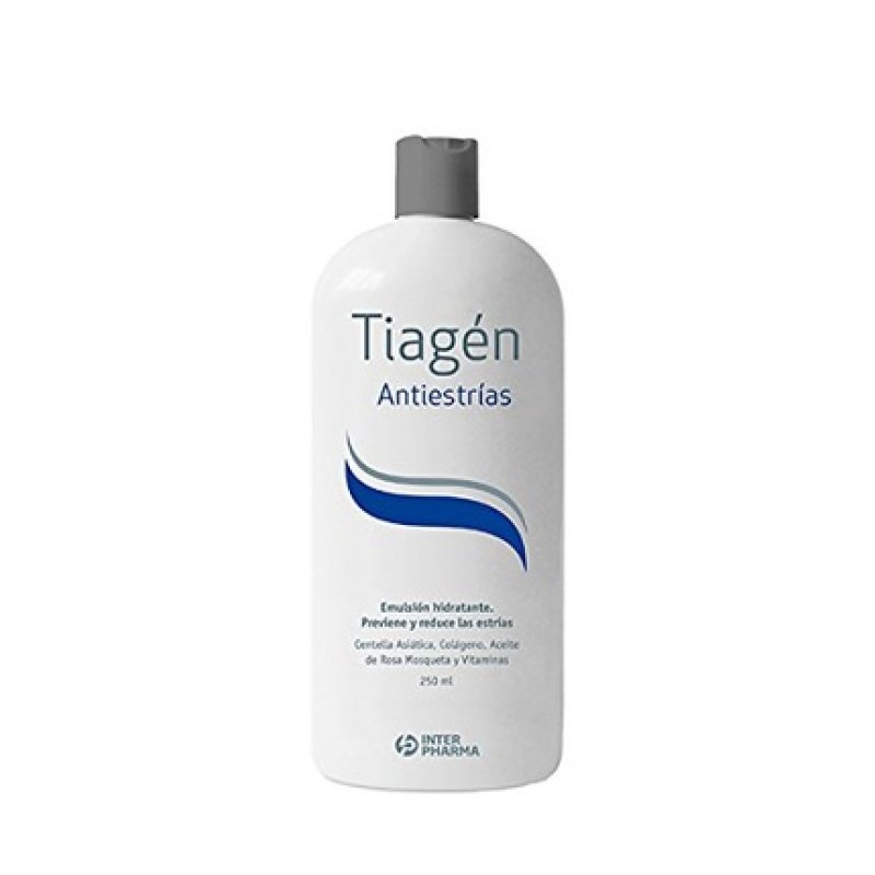 Tiagén Anti-Stretch Mark Moisturizing Cream with Collagen, Vitamins, and Rosehip Oil 250ml
