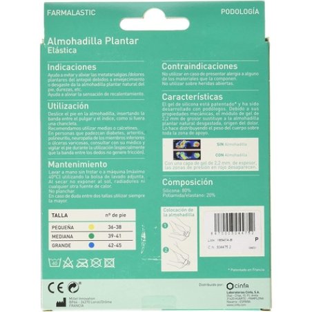 Farmalastic Elastic Plantar Pad Small Size - Against Hardness Pain