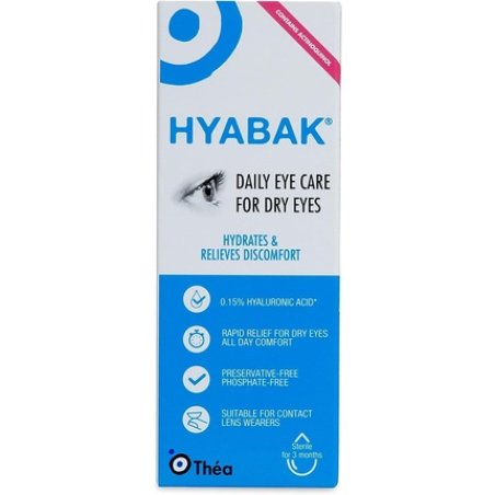 Hyabak Eye Drops Moisturising and Refreshing Drops 10ml