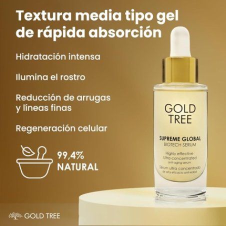 GOLD TREE Hyaluronic Serum 4D Skin Care Anti-Wrinkle Moisturizing Anti-Aging Face Serum Regenerating Bio Face Serum for