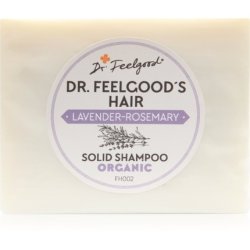 Dr. Feelgood Lavender & Rosemary Solid Organic Shampoo - 100g