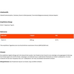 Gymbeam Vitamin A Retinol 3000g Per Daily Dose