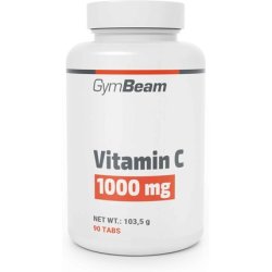 Gymbeam Vitamin C 1000mg Capsules - 1000mg Ascorbic Acid Per Tablet