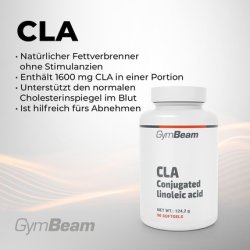 Gymbeam CLA Conjugated Linoleic Acid 1600mg Per Daily Dose