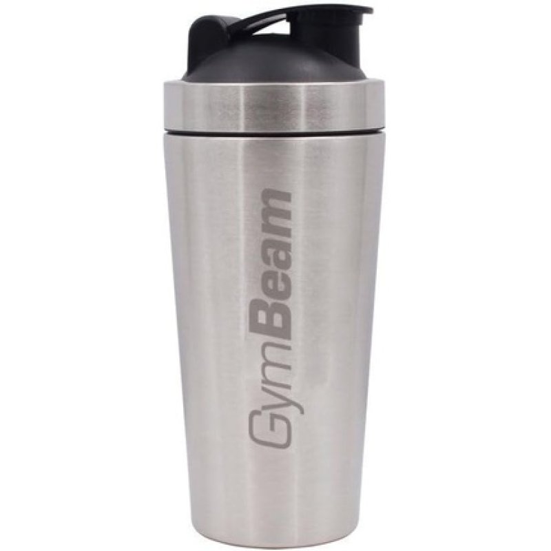 GymBeam Stainless Steel Shaker 750ml Protein Shaker Grey