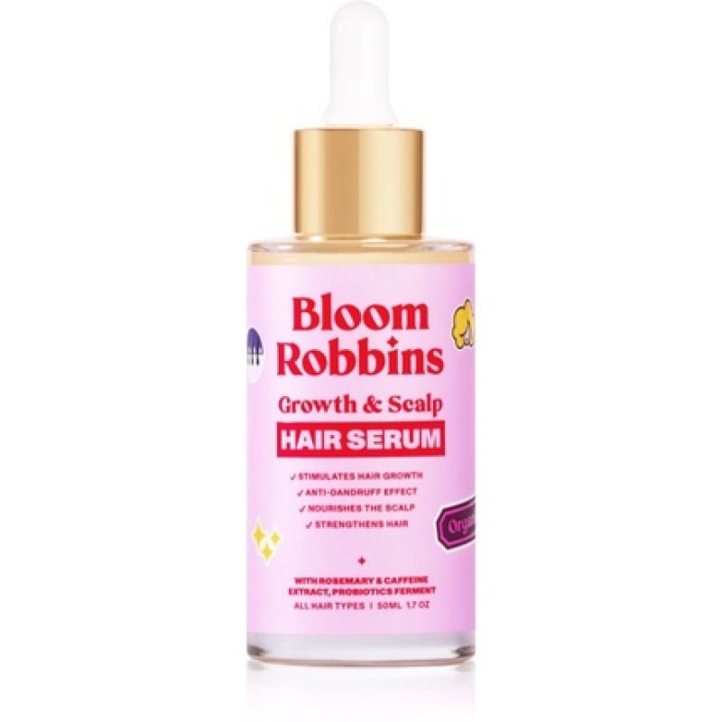 Bloom Robbins Growth & Scalp Hair Serum - 50 ml, for All Hair Types