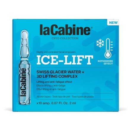 laCabine Ice-Lift Facial Ampoules Kryotherapy-Inspired Ultra-Refreshing Face Ampoules Lifting Effect and Anti-Fatigue