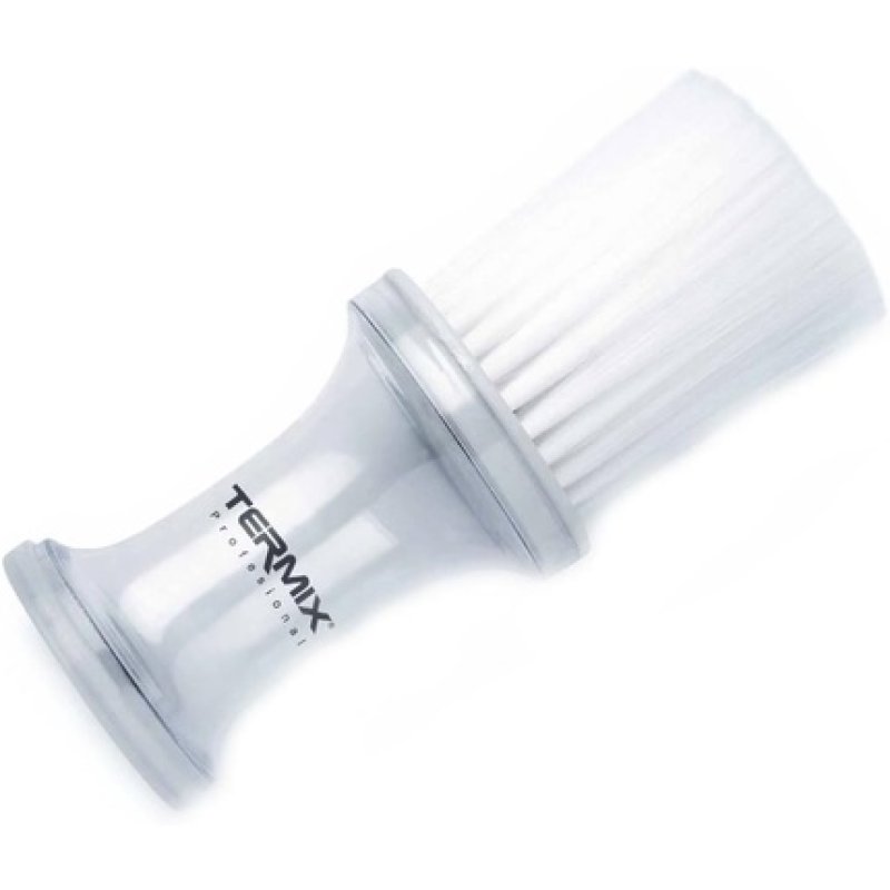 Termix Professional Hairdressing Talcum Powder Brush for Cleaning Neck with Soft Fibres Transparent Colour and White