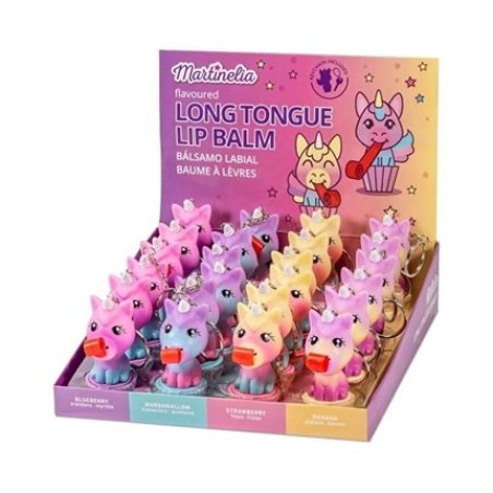 Martinelia Lip Balm Unicorn Keychain Lip Care and Moisturization 2.5g