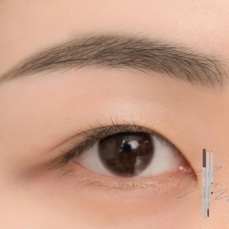 Rom&nd HAN ALL SHARP BROW C2 Grace Taupe Dual-Sided Fine Tip Shapes Defines Fills Brows Natural Makeup Sharp Tip
