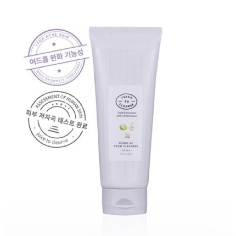 Juice To Cleanse Biome AC Foam Cleanser 150g K-Beauty Skincare Moisture