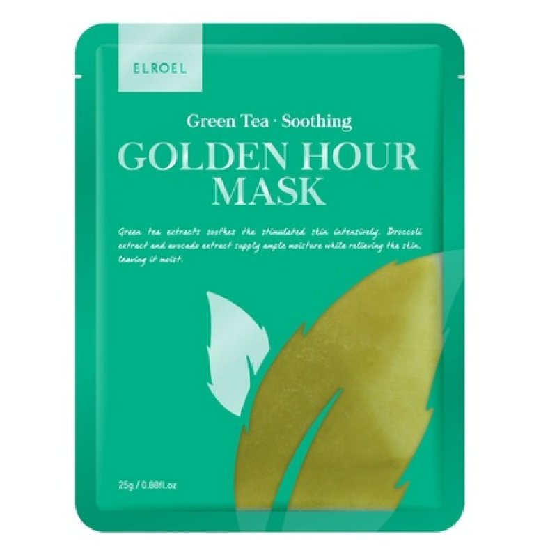 Elroel Golden Hour Mask Green Tea Face Mask 25g