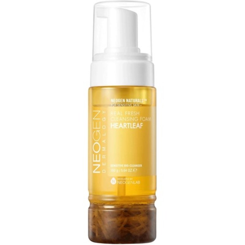 DERMALOGY by NEOGENLAB Real Fresh Cleansing Foam Heartleaf 5.64 oz 160g - Vegan Cruelty Free Soothing Cleanser for