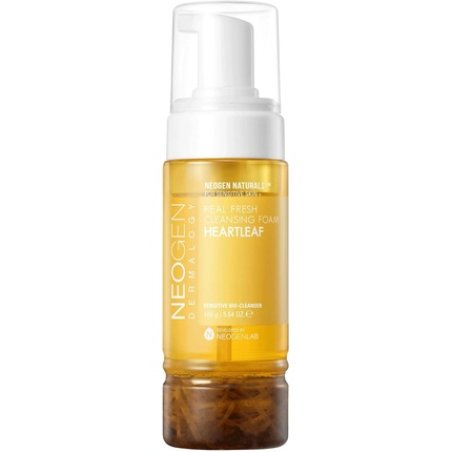 DERMALOGY by NEOGENLAB Real Fresh Cleansing Foam Heartleaf 5.64 oz 160g - Vegan Cruelty Free Soothing Cleanser for
